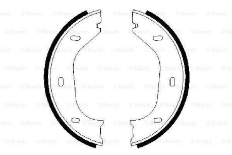 Колодки тормозные барабанные BOSCH 0 986 487 202