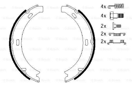 Барабаннi колодки стоянк.гальма BOSCH 0986487584