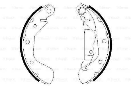 Колодки гальмівні бараб. зад. Opel Astra F 91-98 BOSCH 0 986 487 613