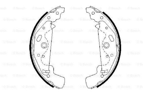 Барабанные колодки BOSCH 0 986 487 643