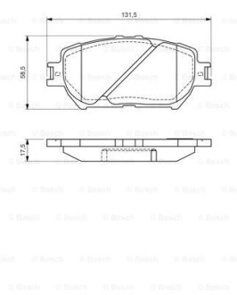 Тормозные колодки, дисковые BOSCH 0 986 494 363