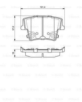 Колодки гальмівні дискові BOSCH 0 986 494 678