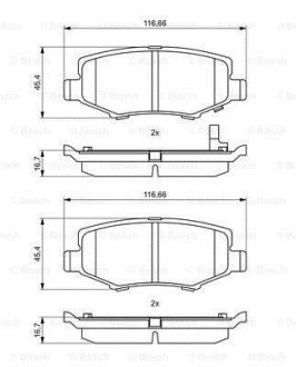 Гальмівні колодки дискові BOSCH 0 986 494 706