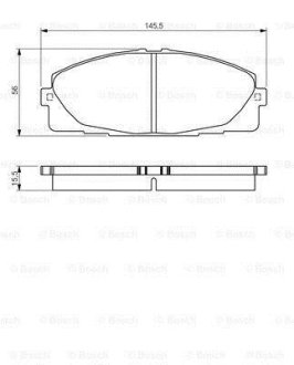 Тормозные колодки, дисковые BOSCH 0 986 495 152