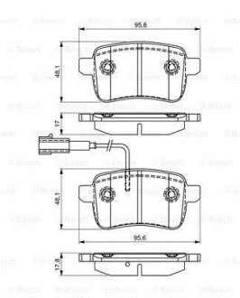 Колодки гальмівні дискові BOSCH 0 986 495 305