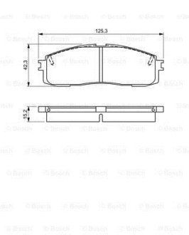 TOYOTA гальмівні колодки передн.Lexus RX 09- BOSCH 0986495330