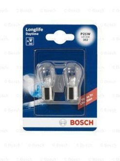 Автолампа P21W 12V 21W BA15s Longlife Daytime (набір 2 шт.) (BL) BOSCH 1 987 301 050