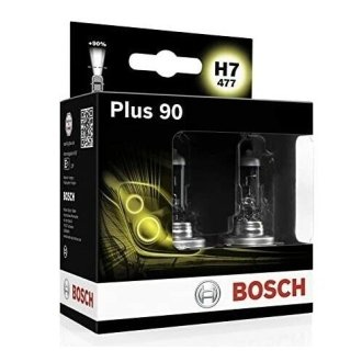 Автолампа H7 12V 55W PX26d +90% DuoBox (заміна 1987301423) BOSCH 1987301075