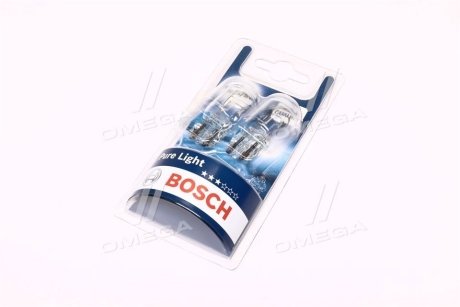 Автолампа W21/5W 12V 21/5W W3x16q Pure Light (без цоколя) BOSCH 1 987 301 079