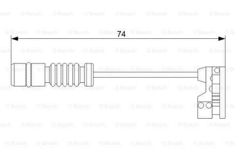 Датчик износа тормозных колодок (передних) MB C-class (W202)/E-class (W210) 97-02 M113 BOSCH 1987473008