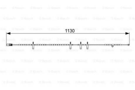 Датчик зносу гальмівних колодок (зад) Mini (R50/R52/R53) 01-07 (L=1130 мм) BOSCH 1 987 473 016