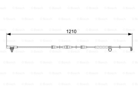 Датчик износа тормозных колодок (передних) Land Rover Range Rover 05-13 BOSCH 1987473054