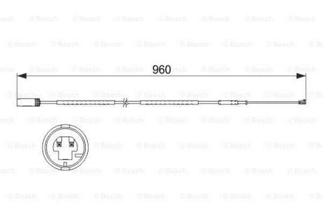 Датчик износа тормозных колодок (задних) Mini Copper 10-16 BOSCH 1 987 473 523