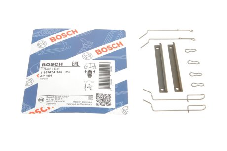 Плита опорна (передня) притискна (к-кт) Peugeot 205/305/Renault Espace/Clio 82-98 BOSCH 1 987 474 135