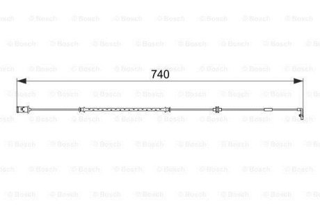 OPEL датчик гальм. колодок Astra G 98- BOSCH 1987474587