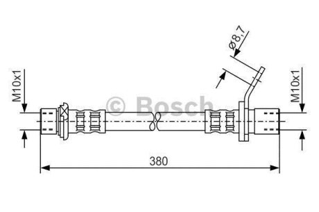 Шланг тормозной BOSCH 1 987 476 160