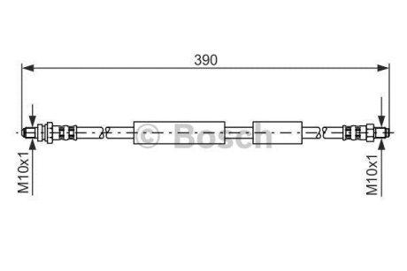 FORD шланг гальмівний задн.KA -09/98 BOSCH 1987476603