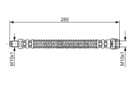 Шланг тормозной (задний) MB E- class (W211) 02-09 BOSCH 1 987 476 841