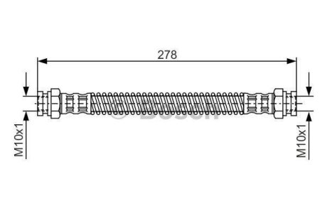 Тормозной шланг BOSCH 1987476850