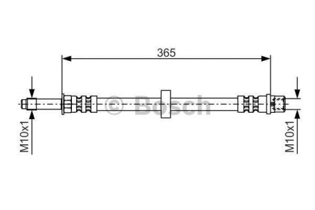 Гальмівний шланг (передній) Seat Toledo I/Volvo S60 I/S80 I/V70 II 91-10 (L=320мм) BOSCH 1 987 476 851