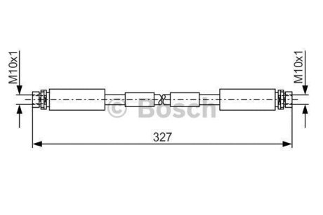 Шланг тормозной (передний) Audi A8/VW Passat 94-04 (360mm) BOSCH 1987476856