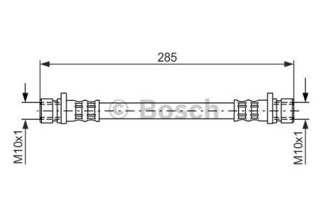 Шланг гальм. задн. HONDA CR-V -02 BOSCH 1987476888