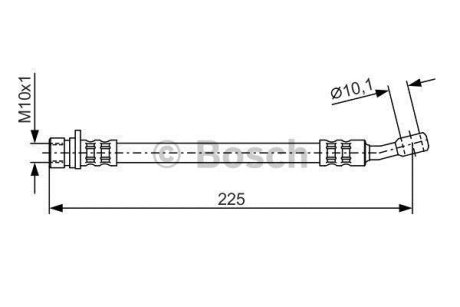 HONDA шланг гальмівний задн. Accord 93- BOSCH 1987476928