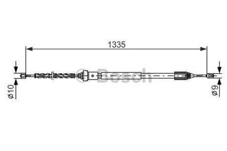 Трос ручного тормоза BOSCH 1 987 477 783