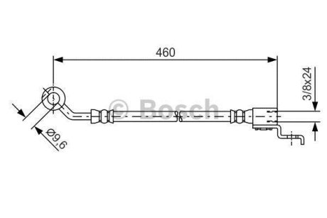 Шланг передн. прав. Jeep Cherokee -01 BOSCH 1987481083