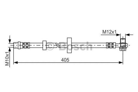 Шланг гальм. передн. VW Lupo -05 BOSCH 1987481143