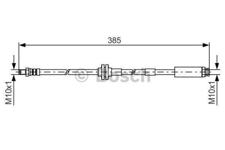 Шланг гальмівний передн. FIA 500 10- BOSCH 1987481418