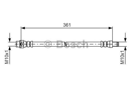 BMW шланг гальм.задній MINI 10- BOSCH 1987481600
