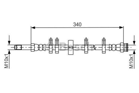 Шланг гальмівний BOSCH 1 987 481 667