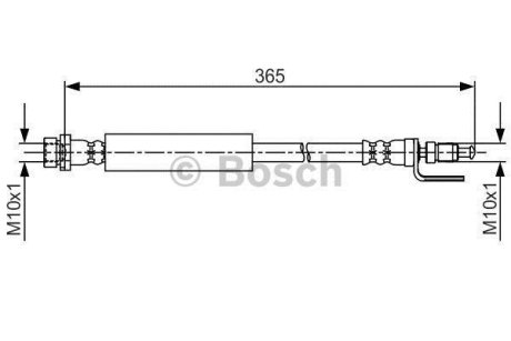 Гальмівний шланг (передній) Ford Transit Custom V362/Transit V363 12-18 BOSCH 1 987 481 703