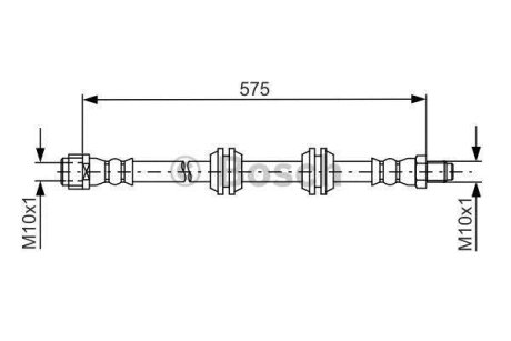 Шланг гальмівний задн. DB R251 BOSCH 1987481750