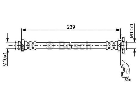 Шланг гальм. задн. прав. KIA PICANTO -11 BOSCH 1987481764
