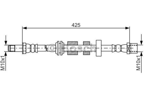 Шланг гальм. передн. VOLVO V40 -19 BOSCH 1987481817
