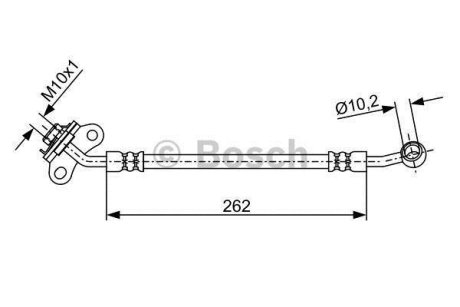 Шланг гальм. задн. лів. KIA CARNIVAL 06- BOSCH 1987481885