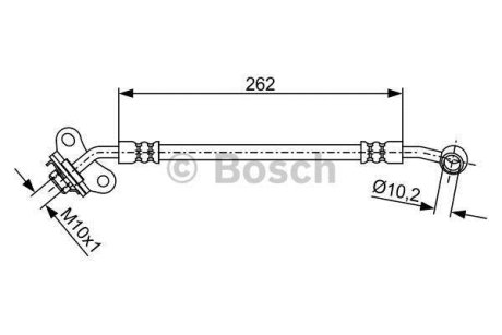 Шланг гальм. задн. прав. KIA CARNIVAL 06- BOSCH 1987481893