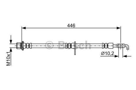 Шланг гальм. передн. прав. TOYOTA Camry -06 BOSCH 1987481914