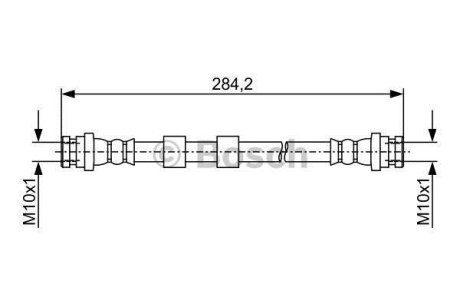 Шланг гальм. задн MAZDA 2 -15 BOSCH 1987481945
