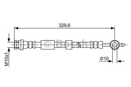 Шланг гальмівний BOSCH 1 987 481 952