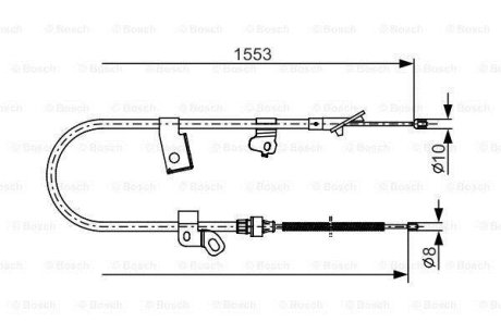 Тросик BOSCH 1 987 482 156