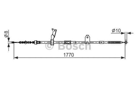 Тормозной трос BOSCH 1987482300