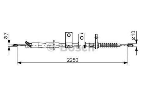 Тормозной трос BOSCH 1987482343