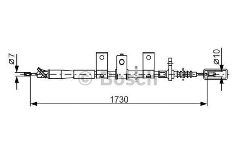 Тормозной трос BOSCH 1987482344