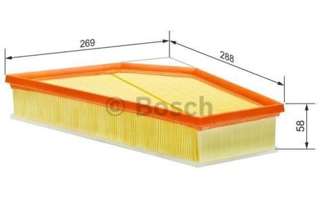 Фільтр повітряний BOSCH F 026 400 255