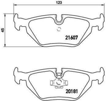 Тормозные колодки дисковые BREMBO P06 013