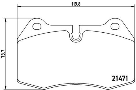 Тормозные колодки дисковые BREMBO P06 018