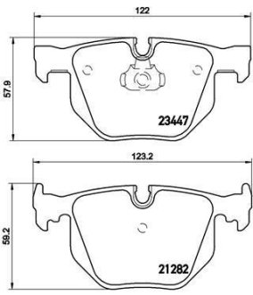 Тормозные колодки дисковые BREMBO P06 029